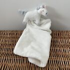 TU Sainburys White Unicorn Baby Comforter Blanket Soother