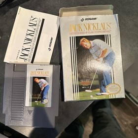 Jack Nicklaus Greatest Holes Of Championship Golf Nintendo NES In Original Box!