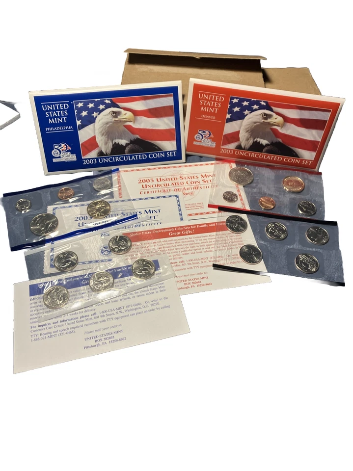 2003 Uncirculated Coin Set U.S Mint Government Packaging OGP COA - Image 1 of 1
