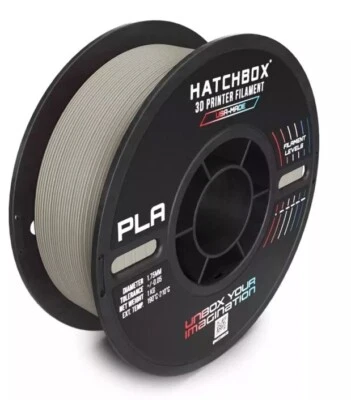 Filamento de impresora 3D PLA MAX 1,75 mm HATCHBOX HECHO EN EE. UU., carrete de 1 kg Foto 1 de 4