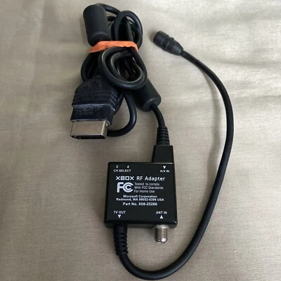 Adaptador de cable de video RF auténtico OEM Microsoft Xbox original X08-25286 PROBADO Foto 1 de 4