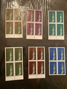 Latvia, Lettland stamps Freedom monument Mi.317-322; Sc. 312-317 block of 4 MNH - Picture 1 of 1