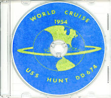 USS Hunt DD 674 1954 World Cruise Book on CD