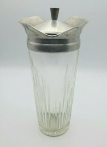 VINTAGE "COCKTAILOR" DUAL SPOUT COCKTAIL SHAKER by INDIANA GLASS CO. 1950's - Picture 1 of 4