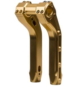 Hoprousa 10 inch Handlebar Riser 1" Diameter Extension 2" Pullback Gold - Picture 1 of 8
