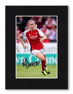 FOTO firmada 8X6 Montaje Alessia Russo Preimpresión Listo Para Enmarcar Arsenal Damas Regalo - Imagen 1 de 3