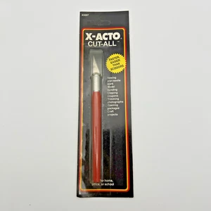 Vintage X-Acto Cut-All Knife - Red Plastic Handle USA NOS X3287 Safety Cap - Picture 1 of 7