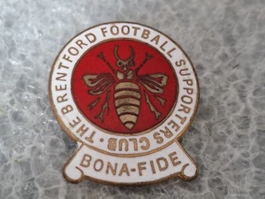 Brentford F.C The Bees Pin Badge Gtech Community Stadium 1889-1989 Thomas Frank - Picture 1 of 2