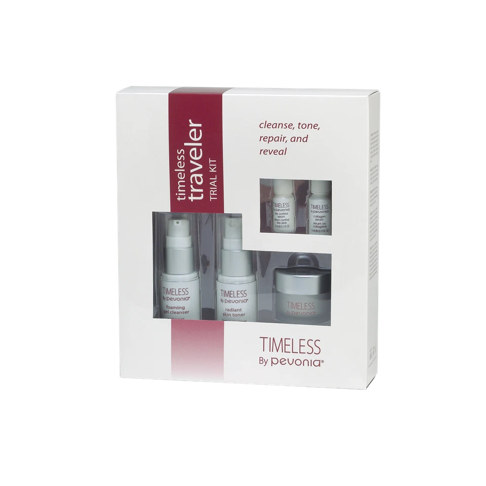 Timeless By Pevonia Traveler Trial Kit  Cleanse, Tone, Repair and Reveal - Image 1 of 1