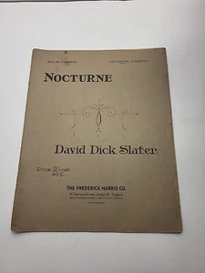 David Dick Slater - Nocturne - 1917 - Sheet Music - Picture 1 of 11