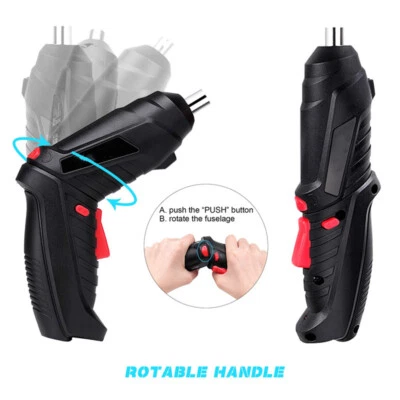 3.6V 250r/min Mini Power Driver Cordless Drill Rechargeable Electric Screwdriver - Image 1 of 4