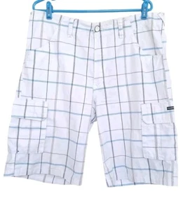 Ocean Current Mens 36 Plaid Cargo Shorts Golf Beach Walking Sports Athleisure - Picture 1 of 6
