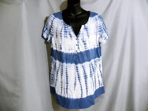 New Gloria Vanderbilt  Women's Maxi Lightweight Short Sleeve Blouse Size Medium - Picture 1 of 5