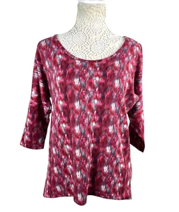 Originals Red Speckled Knitted Top 3/4 Sleeve Women’s UK Size 14 - Picture 1 of 7