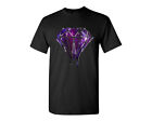 Bleeding Galaxy Diamond Man T-shirt Dripping Melting Shirts Diamond Galaxy Bleed