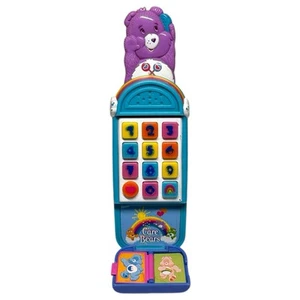 Vintage 2004 Care Bears Flip Cell Phone Toy Rare Works Purple Bear HTF - Picture 1 of 7