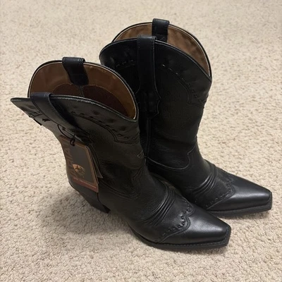 Botas de Vaquero Ariat para Mujer de Cuero Dixie Talla 8.5 Tachuelas Media Pantorrilla Western Foto 1 de 4