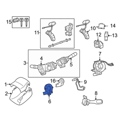 For Toyota Tacoma 2012-2015 Toyota 892450R020 Steering Wheel Position Sensor Foto 1 de 3