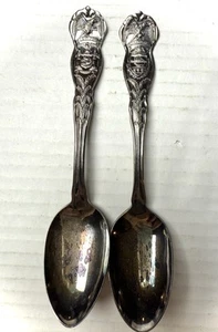 Wm Rogers Silver Plated New York & Pennsylvania State Commemorate Spoon Souvenir - Picture 1 of 8