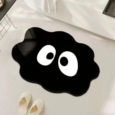 Tapete de banho super absorvente, parte inferior antiderrapante de borracha, tapetes de banheiro fáceis de limpar - Imagem 1 de 4