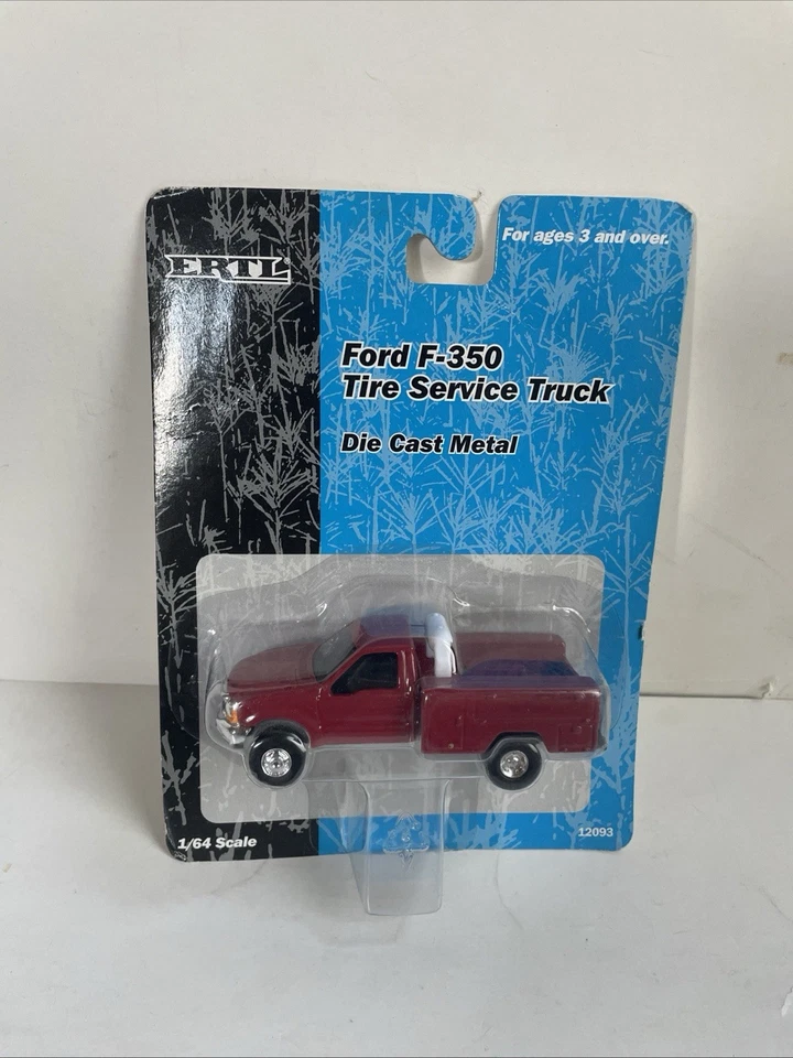 Camión de servicio de neumáticos ERTL 1/64 Ford-350 metal fundido a presión (B8) Foto 1 de 1