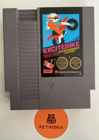 Excitebike Nintendo Nes Game Cart  Mattel GBR PAL A 5 Screw Version With Sleeve