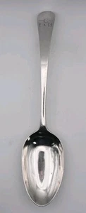Cuchara grande de postre para servir de plata esterlina de Londres georgiano de John Lambe - Imagen 1 de 6