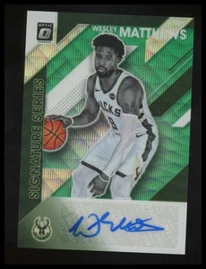 2019-20 Donruss Optic #SS-WMT Wesley Matthews Signature Series Green Wave - Picture 1 of 2