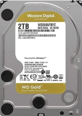 WD WD2005FBYZ 2TB Gold Datacenter HDD SATA 3.5" - Image 1 of 4