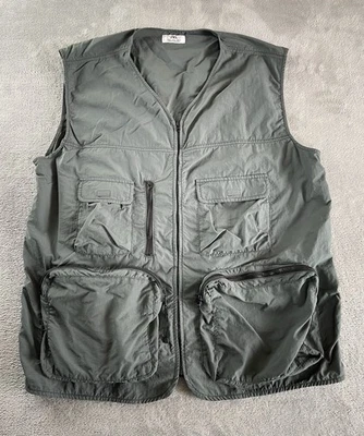 Chaqueta Chaleco Zara Cremallera Para Hombre Grande Ligera Embalable Senderismo Exterior Utilidad Foto 1 de 4