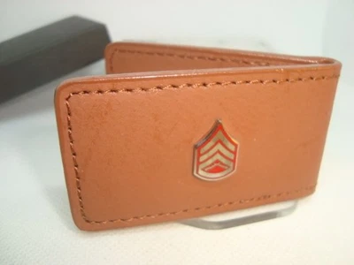 Зажим для денег MARINES E-6 Staff Sergeant Rank BUCHANAN'S искусственная кожа магнитный - Изображение 1 из 4