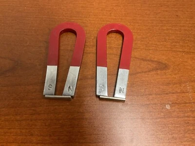 LOTE 2 SHINCO Imán, Herradura Acero 100mm Único ROJO Foto 1 de 3