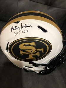 Rickey Jackson Riddell Mondfinsternis Replik FULL SIZE AUTOHELM 49ers SS COA - Bild 1 von 6