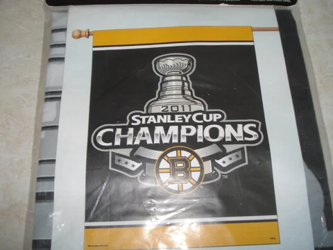 New Boston Bruins 2011 Stanley Cup Champions 27X37 Inch Vertical Flag Banner Cover