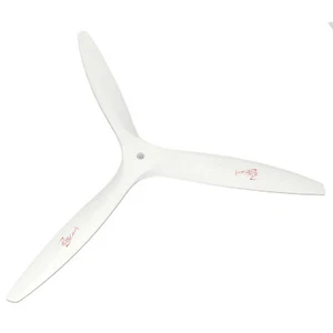 10x8 Holzpropeller 3-flügelig weiß CW Buchenholz RC Treibstoff Motor Motor Flugzeug Prop - Bild 1 von 3