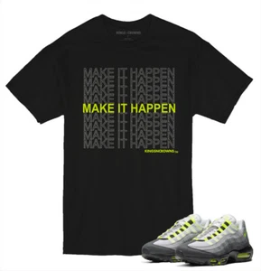 T-Shirt für Nike Air Max 95 Cool Grau Neon Grün Schwarz Sneaker - Bild 1 von 1