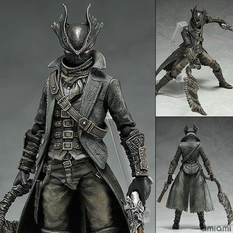 Bloodborne Hunter Game Action Figure Statue with Box Set Cover