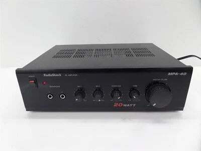 RadioShack MPA-40 20 Watt PA System Amplifier - Image 1 of 4