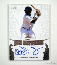 Christin Stewart 2015 Leaf Ultimate Draft Big Hitters Silver Auto #15/25