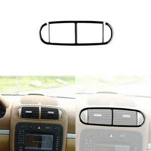 Glossy Piano Black Center Air Vent Outlet Cover Trim For Porsche Cayenne Sport - Imagen 1 de 12