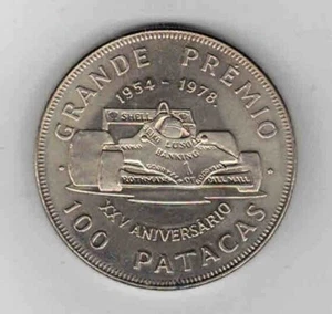 100 Patacas Macau ( K - N ) Formel 1 Rennwagen mit Firmenreklame Grand Prix 1978 - Bild 1 von 1