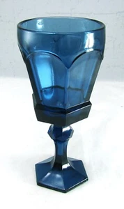 Copa Fostoria VIRGINIA AZUL OSCURO Claret Copa(s) de Vino Altura 6 3/8" - Imagen 1 de 6