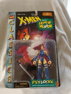 Marvel ToyBiz Classics X Men Psylocke Action Figure 1996 Light Up Weapon Sealed - Image 1 of 2