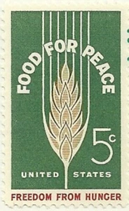 1963 Food For Peace 5 Cent US Briefmarke Scott #1231 postfrisch - Bild 1 von 1