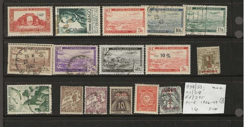 ALGERIA...Sc #B38/53; C1/8; J2/35; P1-2...Mint & Used ...1926/49...16 Diff...BOB Cover