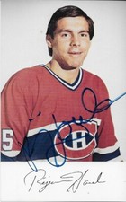Autographed Rejean Houle Montreal Canadiens Postcard Original
