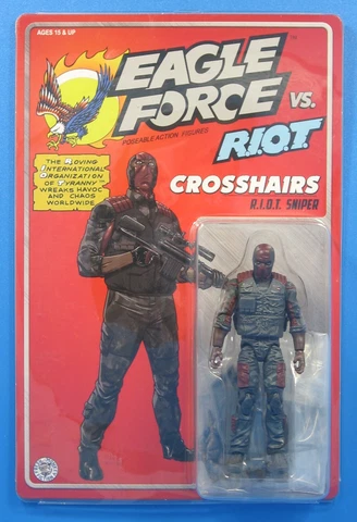 Eagle Force RIOT Crosshairs 4" Action Figure Urban Sniper 2022 MOC GI Joe 1:18 Cover