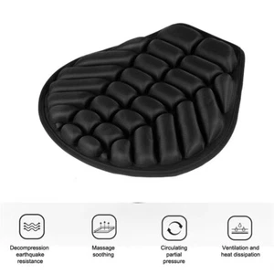 Copertura cuscino sedile traspirante nero air pad gonfiabile freddo per sedili moto - Foto 1 di 11