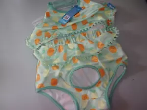 green PINEAPPLES Dog Swim Suit Bikini S Small new - Picture 1 of 2