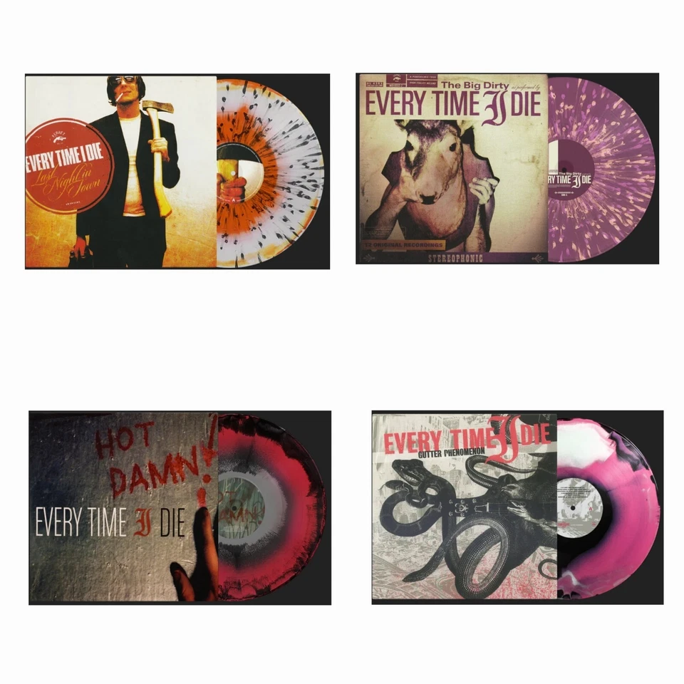 Every Time I Die Bundle 4LP Gutter Phe, Hot Damn, Big Dirty, Last Night Vinyls  - Image 1 of 1